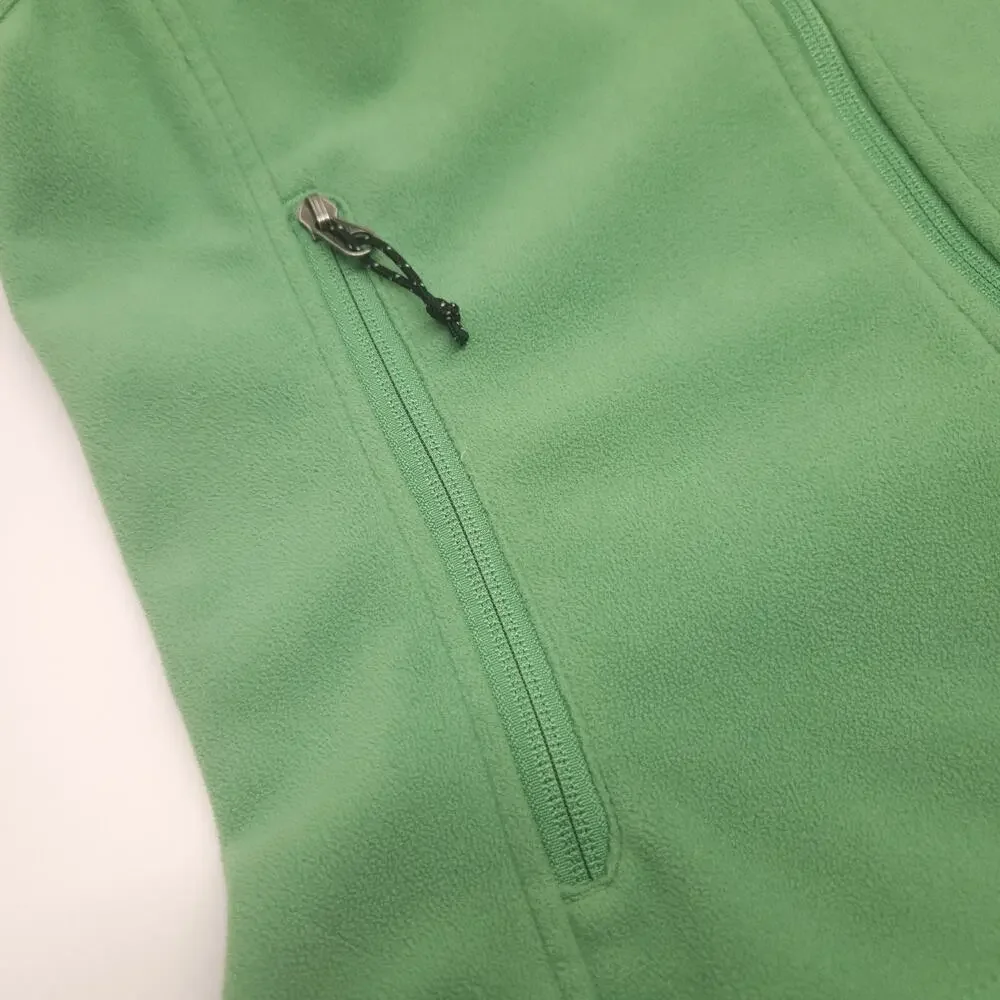 North Face Jacket Women S Green Full Zip Soft Shell Fleece Lined Winter Gorpcore